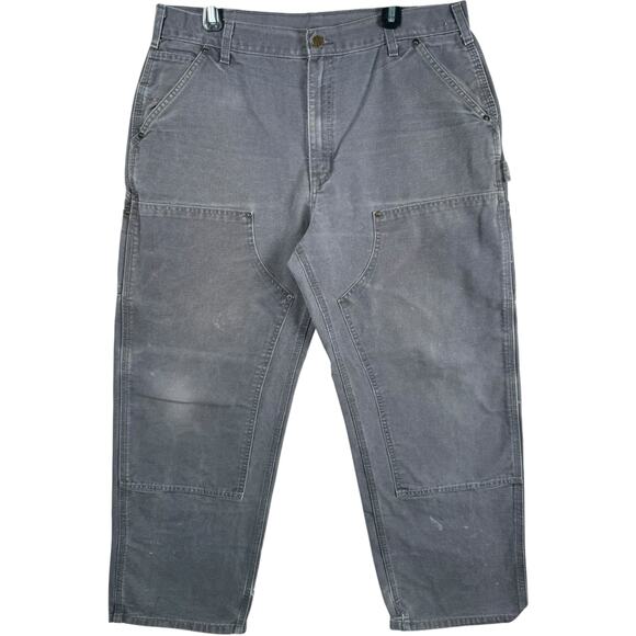 Vintage Carhartt Double Knee Carpenter Work Pants 37 - Picture 1 of 7
